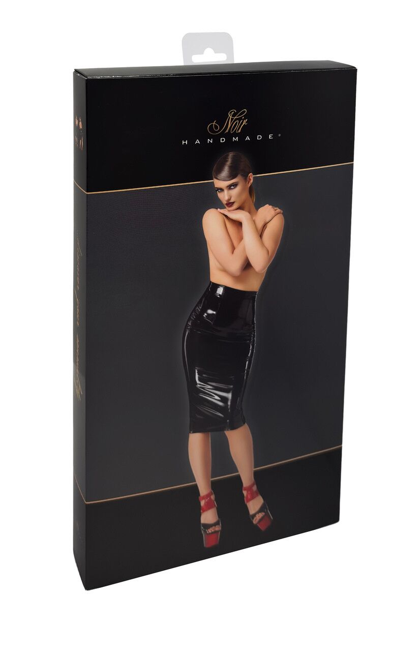Спідниця Noir Handmade F378 Dominae Column PVC pencil skirt - превʼю 21