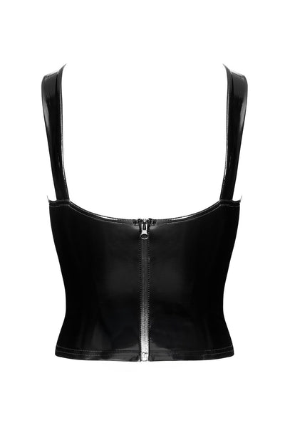 Корсет Noir Handmade F379 Dominae Frontbind PVC Corset Top S - фото 34