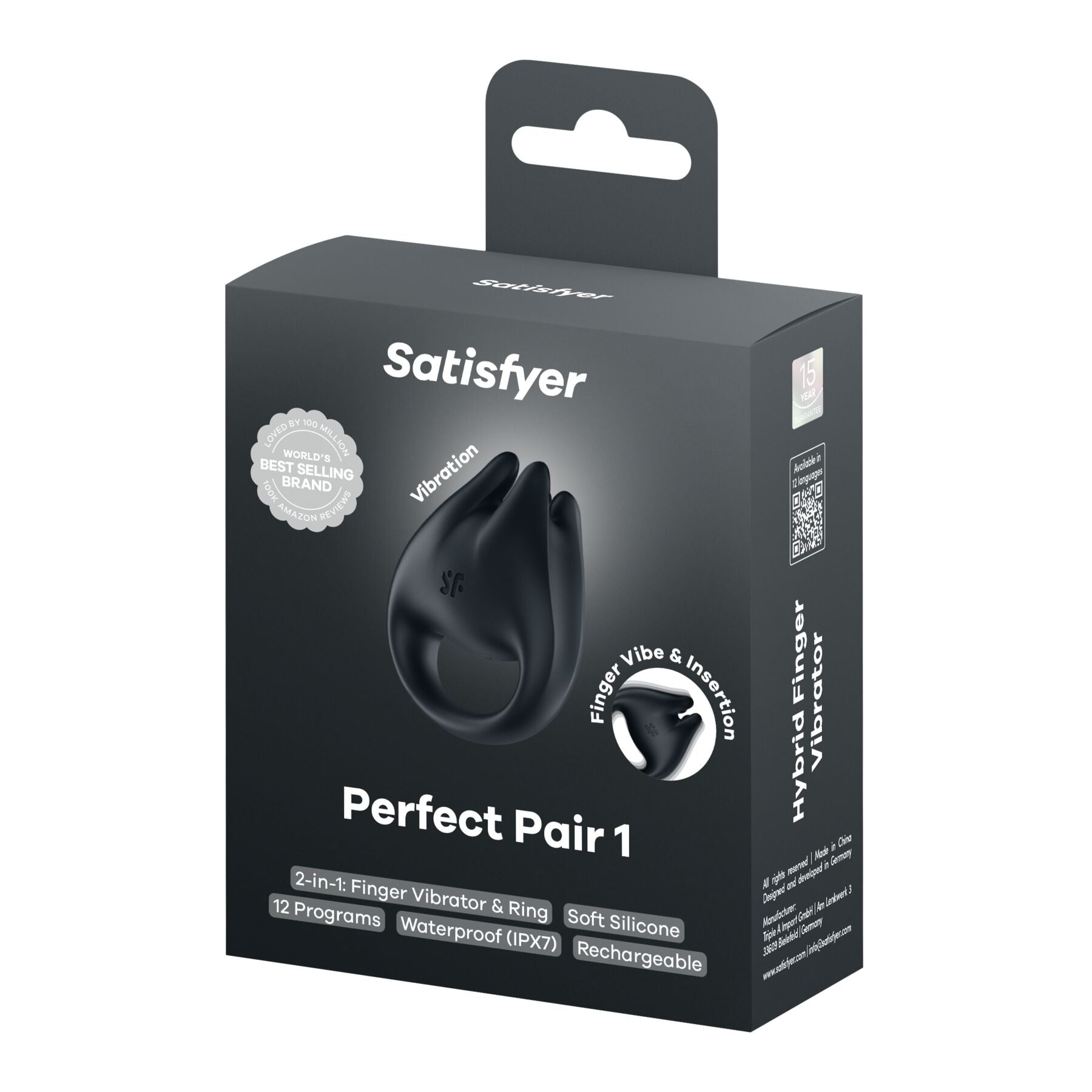 Вибратор на палец и эрекционное кольцо 2в1 Satisfyer Perfect Pair 1 - превью 8