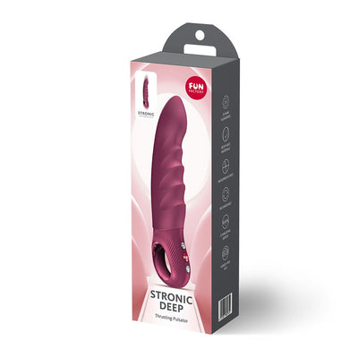 Пульсатор Fun Factory Stronic Deep, Wine Red, 8 режимов работы, перезаряжаемый - фото 11