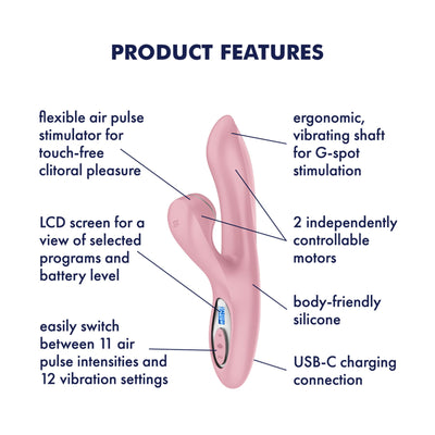 Вакуумний вібратор-кролик Satisfyer Pro+ G-Spot Generation 2 - фото 6