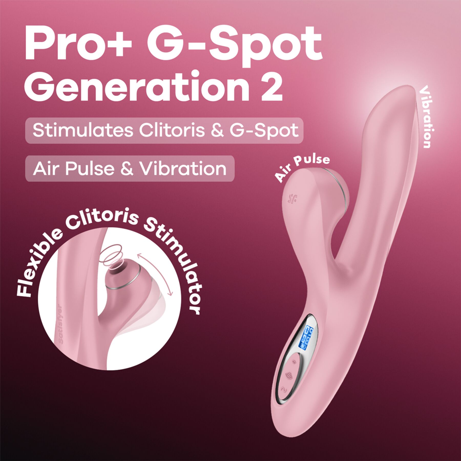 Вакуумний вібратор-кролик Satisfyer Pro+ G-Spot Generation 2 - превʼю 8