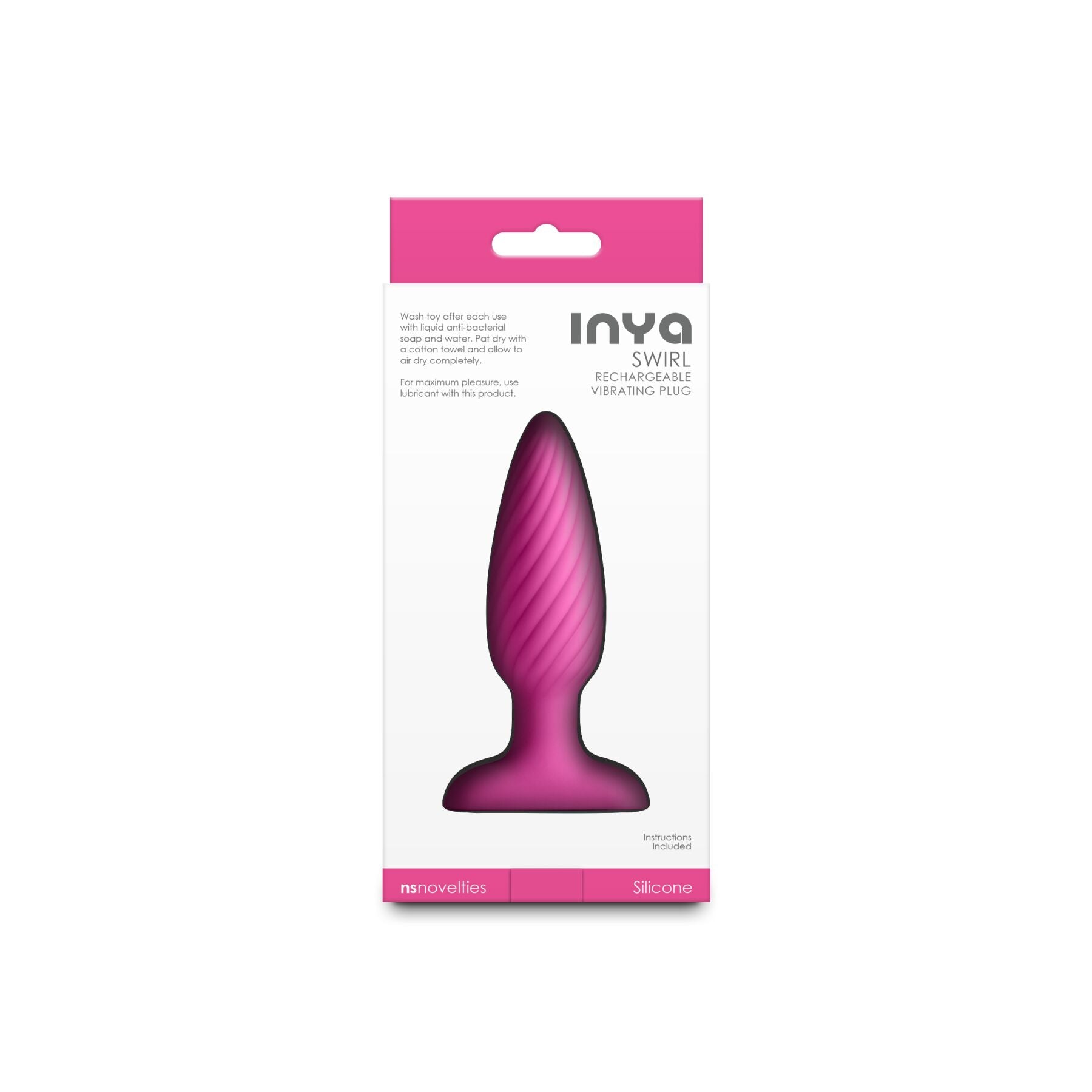 Анальная пробка с вибрацией NS Novelties INYA - Swirl - превью 4