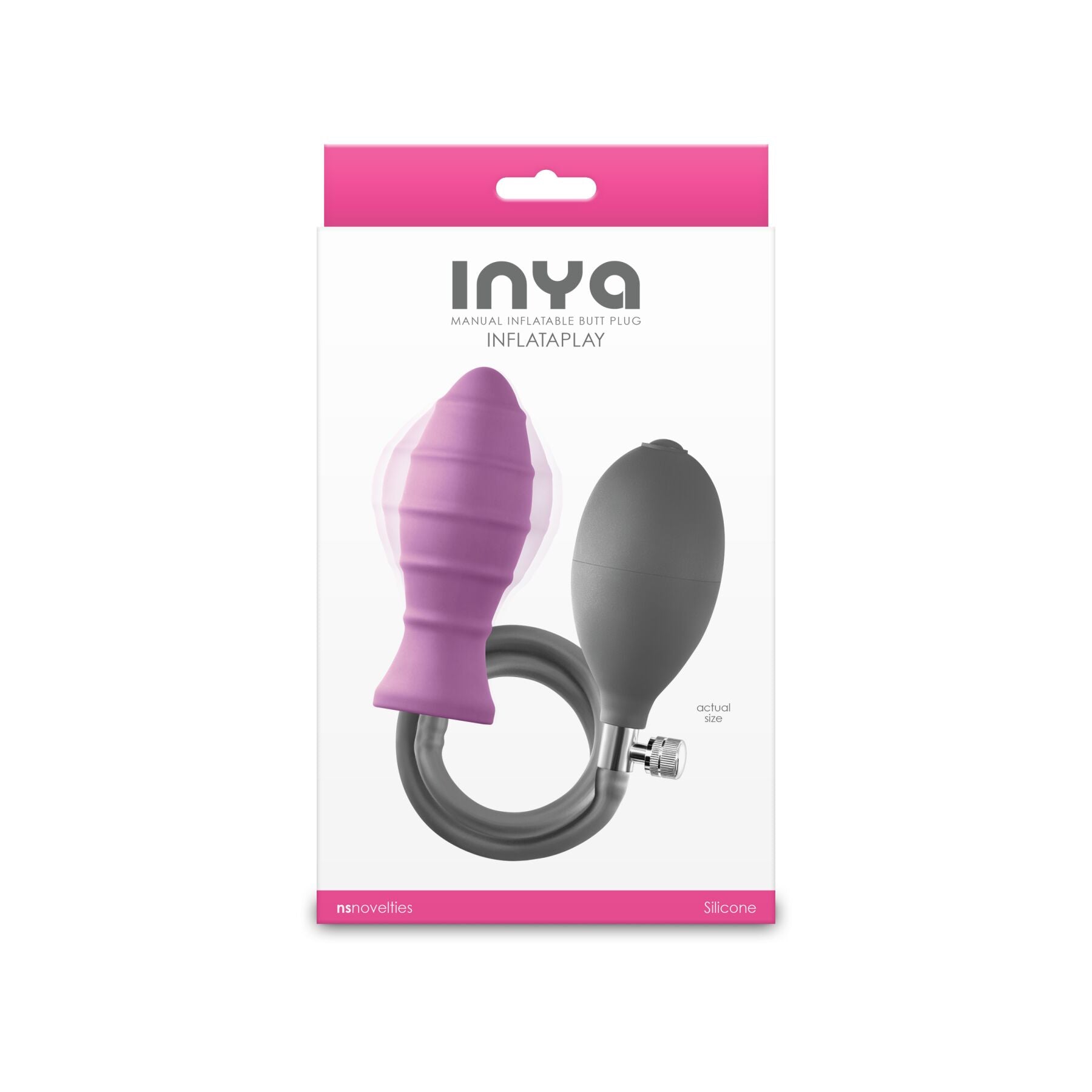 Надувная анальная пробка NS Novelties INYA - InflataPlay  - превью 3