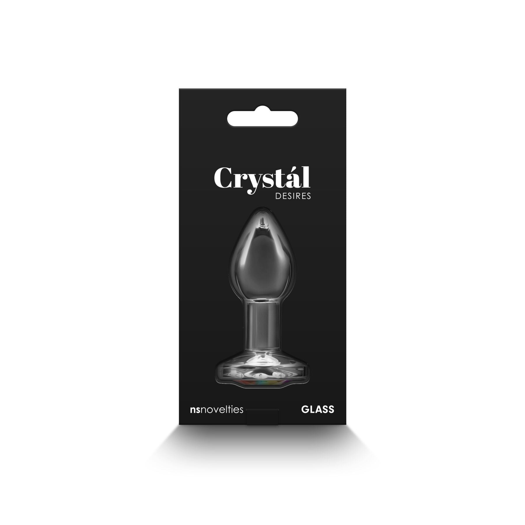 Стеклянная анальная пробка NS Novelties Crystal - Desires - Rainbow Gem - превью 4
