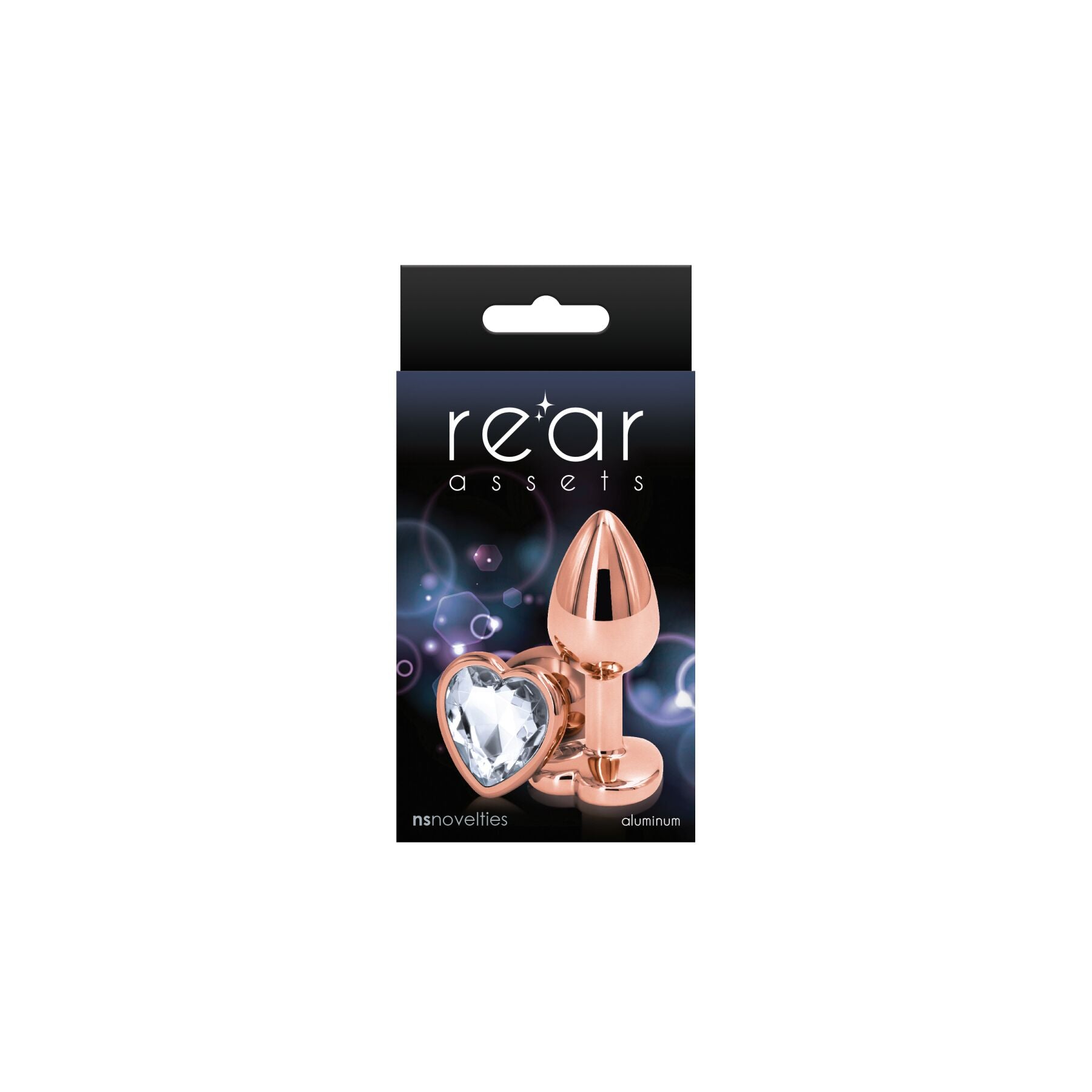 Анальная пробка NS Novelties Rear Assets - Rose Gold Heart  - превью 4
