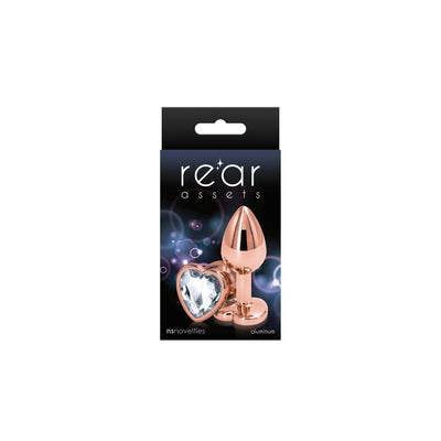 Анальная пробка NS Novelties Rear Assets - Rose Gold Heart  - фото 4