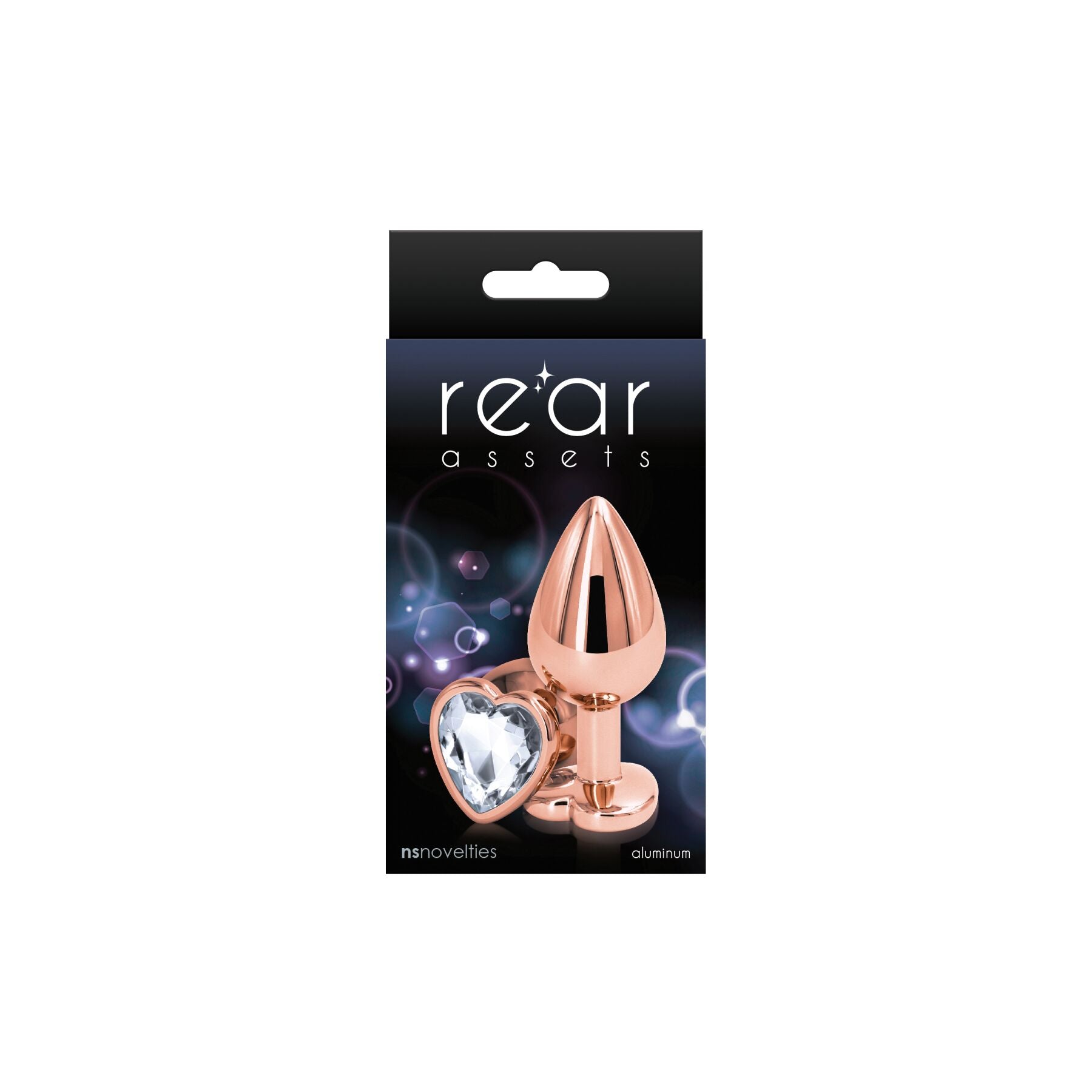 Анальная пробка NS Novelties Rear Assets - Rose Gold Heart  - превью 6
