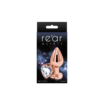 Анальная пробка NS Novelties Rear Assets - Rose Gold Heart  - фото 6