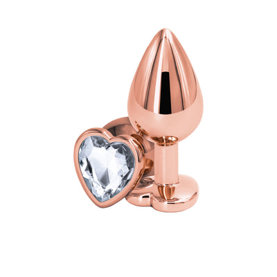 Анальная пробка NS Novelties Rear Assets - Rose Gold Heart  - фото 5