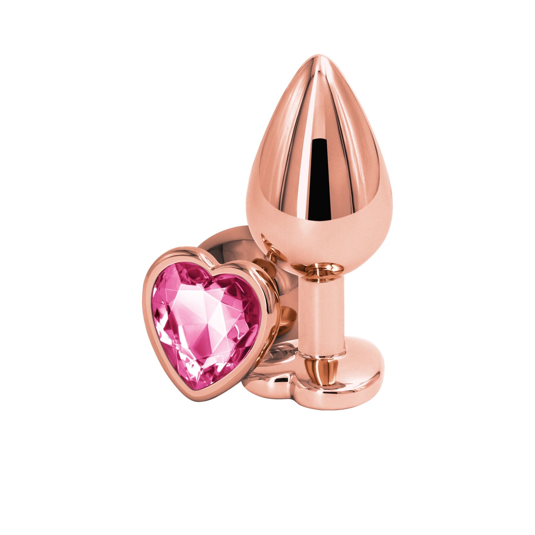 Анальная пробка NS Novelties Rear Assets - Rose Gold Heart  - превью 7