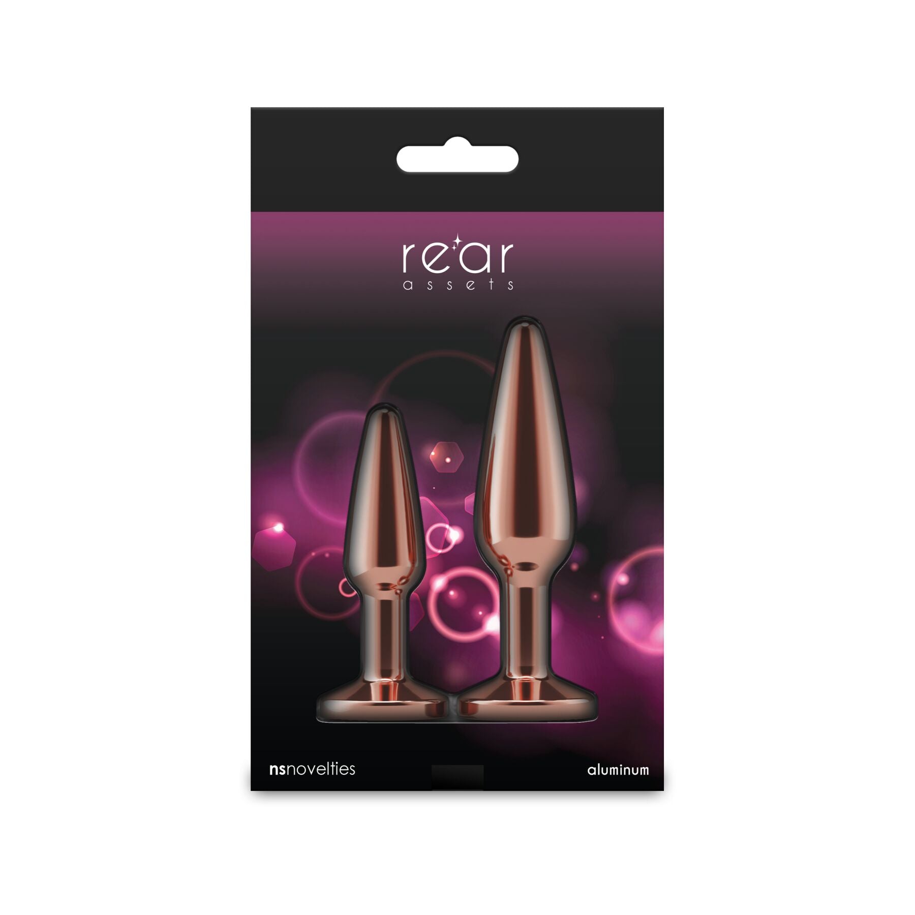 Набор анальных пробок NS Novelties Rear Assets - Tapered Trainer Kit - Rose Gold - превью 4
