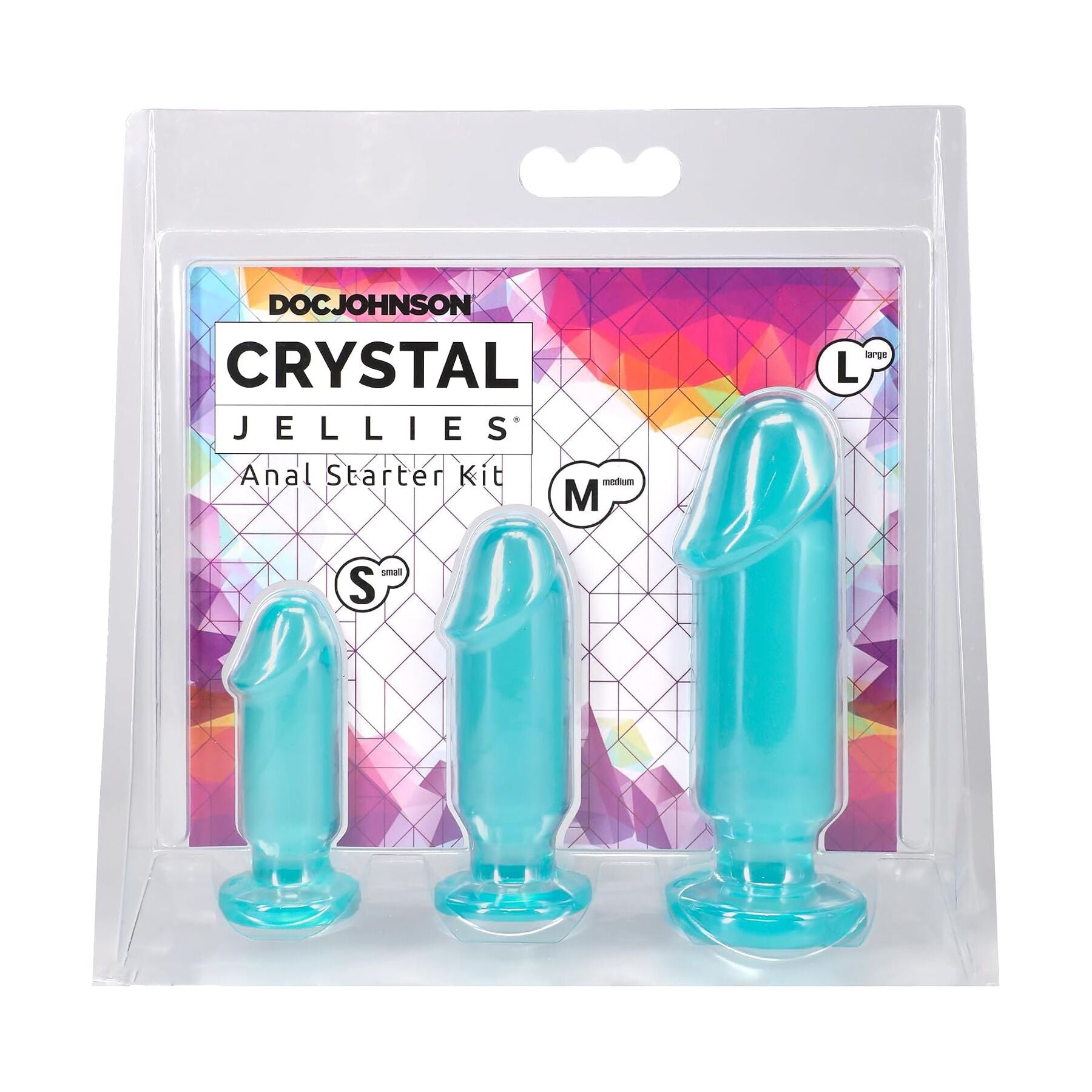 Набор анальных пробок Doc Johnson Crystal Jellies - Anal Starter Kit - превью 4