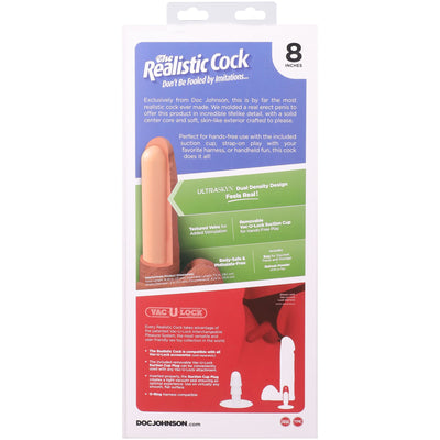 Фаллоимитатор Doc Johnson The Realistic Cock with Balls ULTRASKYN - фото 88