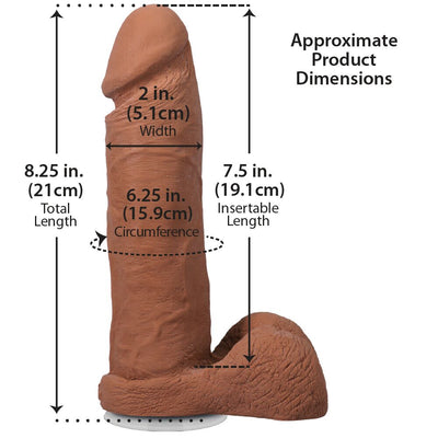 Фаллоимитатор Doc Johnson The Realistic Cock with Balls ULTRASKYN - фото 82
