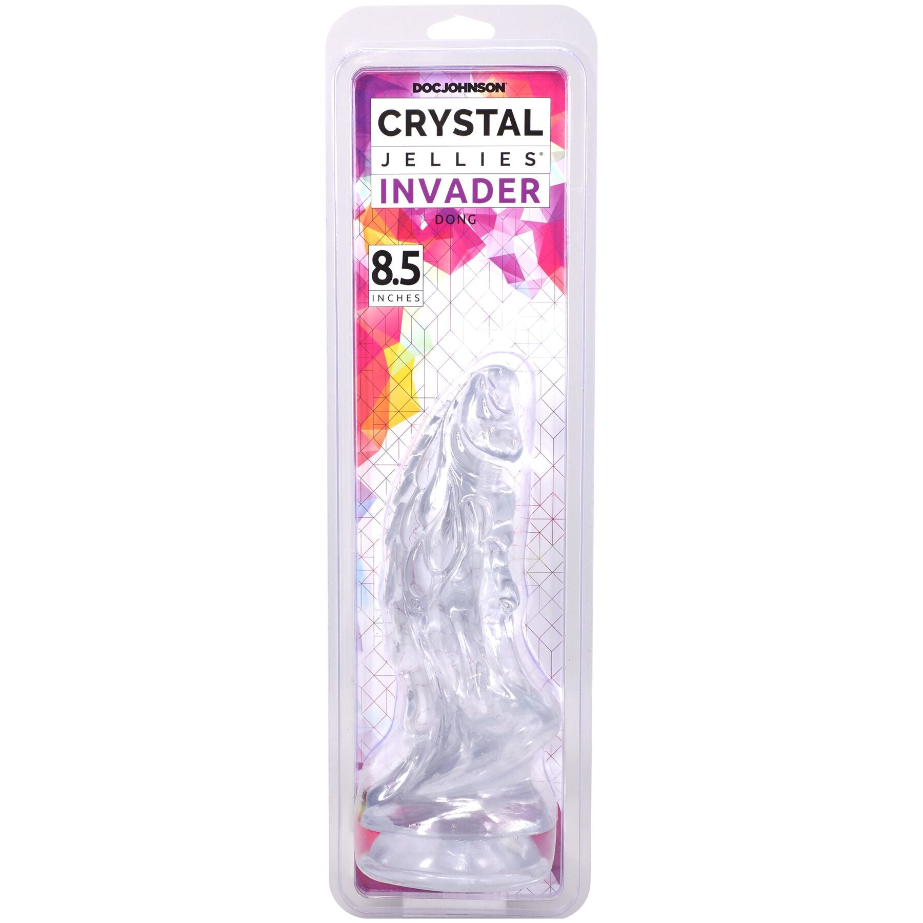 Фэнтезийный фаллоимитатор Doc Johnson Crystal Jellies - Invader Dong  - превью 5