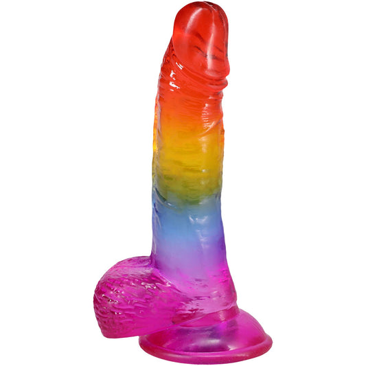 Фалоімітатор Doc Johnson Crystal Jellies - Realistic Cock with Balls