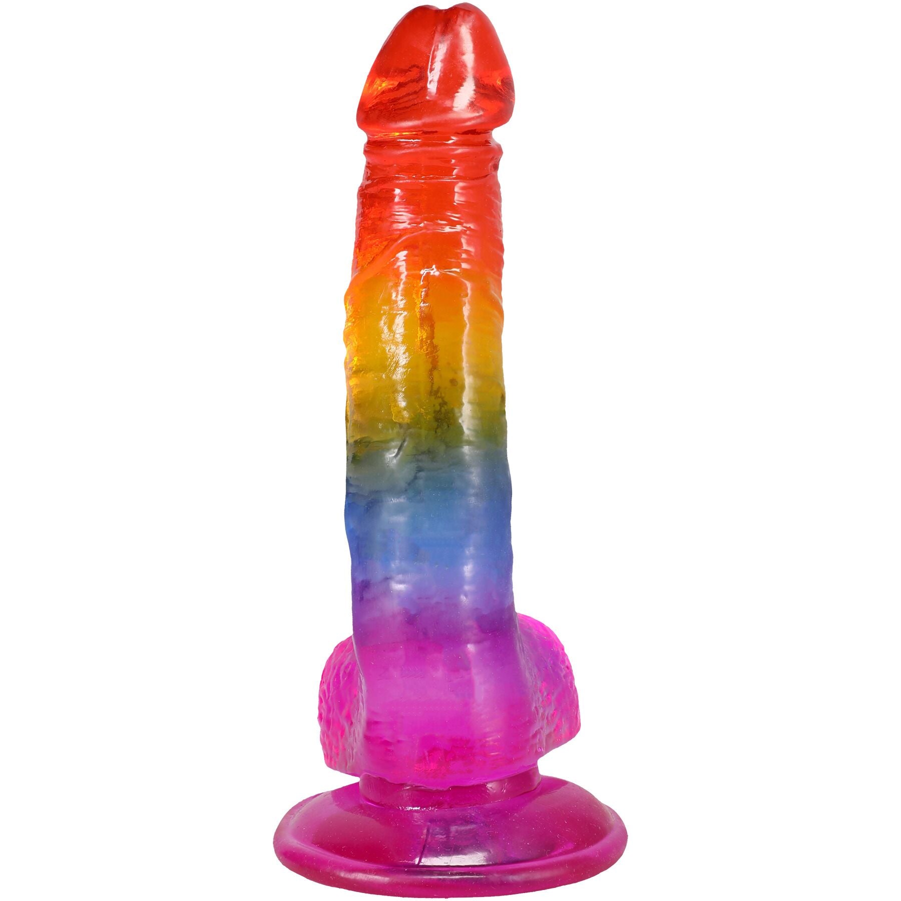 Фаллоимитатор Doc Johnson Crystal Jellies - Realistic Cock with Balls  - превью 14