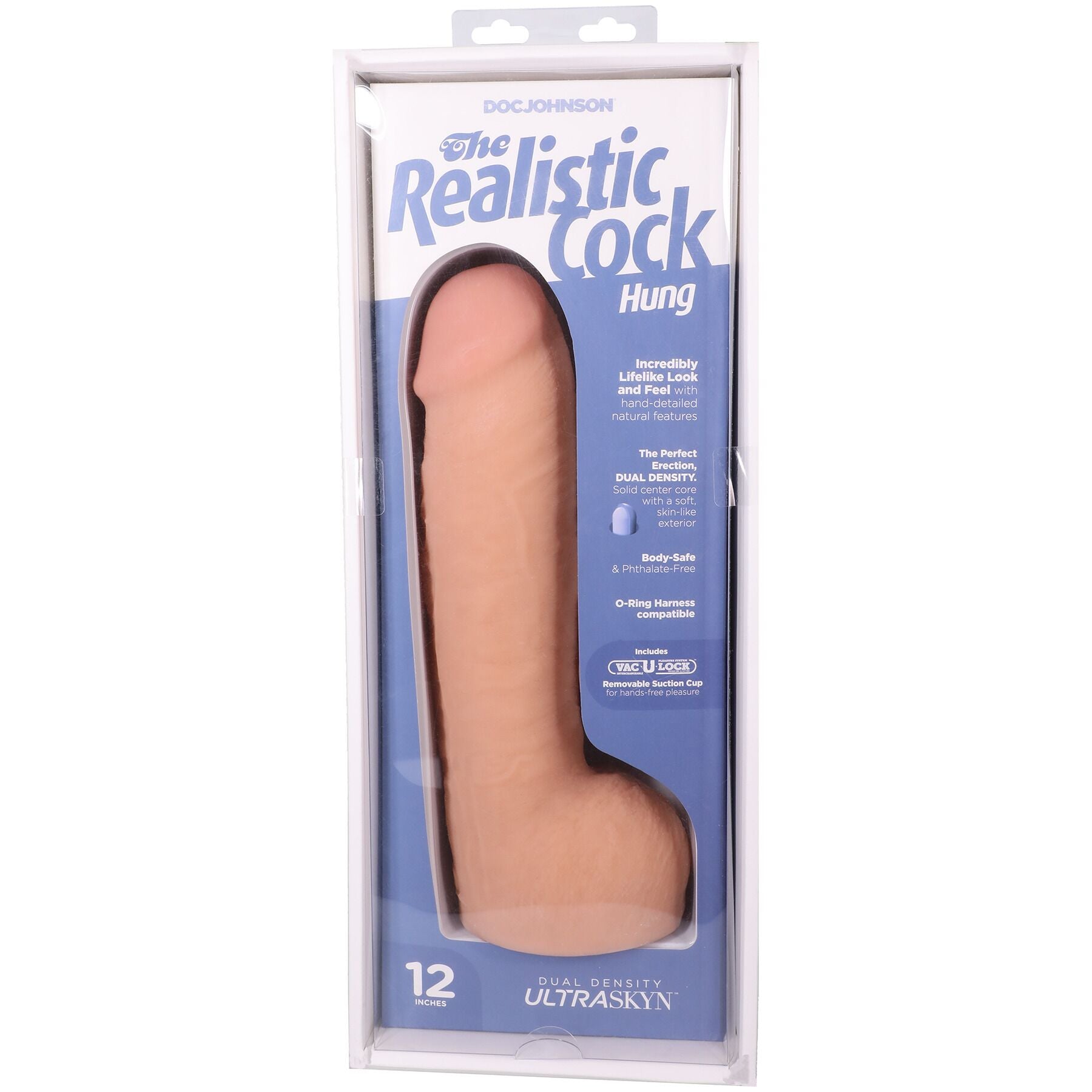 Фаллоимитатор Doc Johnson The Realistic Cock - Hung with Balls ULTRASKYN  - превью 32