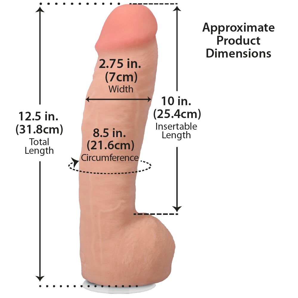 Фаллоимитатор Doc Johnson The Realistic Cock - Hung with Balls ULTRASKYN  - превью 27