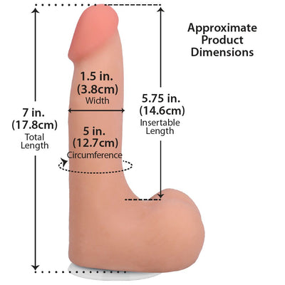 Фаллоимитатор Doc Johnson The Realistic Cock with Balls ULTRASKYN - фото 115