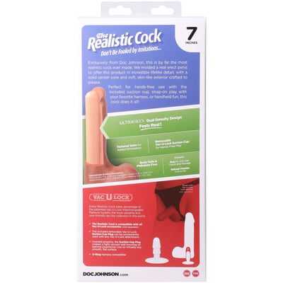 Фаллоимитатор Doc Johnson The Realistic Cock with Balls ULTRASKYN - фото 121