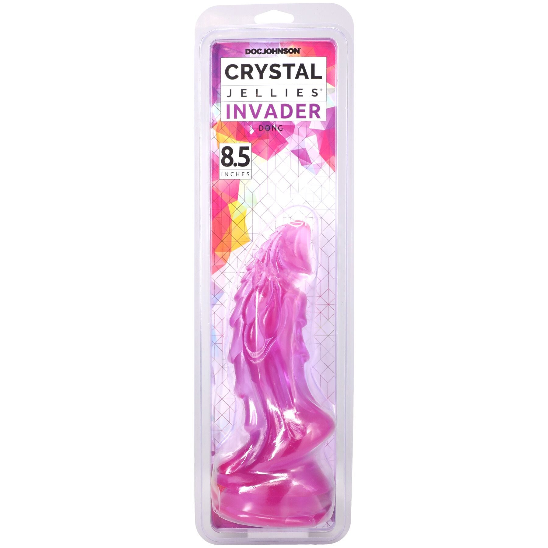 Фэнтезийный фаллоимитатор Doc Johnson Crystal Jellies - Invader Dong  - превью 17