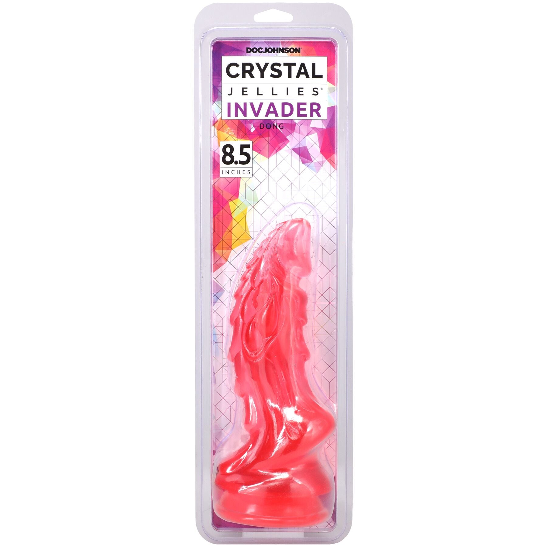 Фэнтезийный фаллоимитатор Doc Johnson Crystal Jellies - Invader Dong  - превью 23