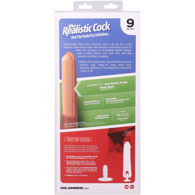 Фаллоимитатор Doc Johnson The Realistic Cock with Balls ULTRASKYN - фото 11