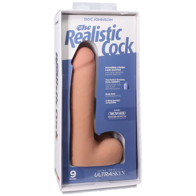 Фаллоимитатор Doc Johnson The Realistic Cock with Balls ULTRASKYN - фото 8