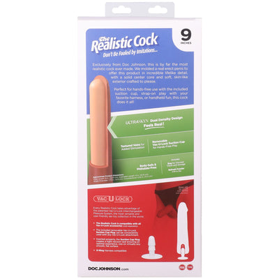 Фаллоимитатор Doc Johnson The Realistic Cock with Balls ULTRASKYN - фото 22
