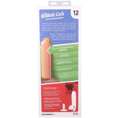Фаллоимитатор Doc Johnson The Realistic Cock - Hung with Balls ULTRASKYN  - фото 11