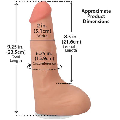 Кончающий фаллоимитатор Doc Johnson The Realistic Cock - Squirting ULTRASKYN  - фото 14