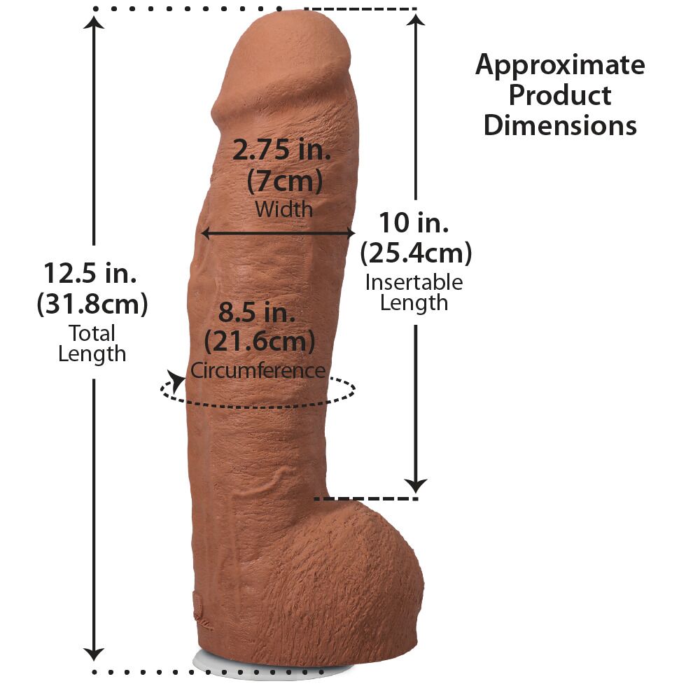 Фаллоимитатор Doc Johnson The Realistic Cock - Hung with Balls ULTRASKYN  - превью 16