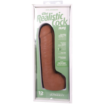 Фаллоимитатор Doc Johnson The Realistic Cock - Hung with Balls ULTRASKYN  - фото 21