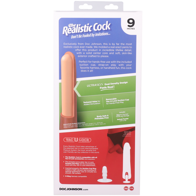 Фалоімітатор Doc Johnson The Realistic Cock ULTRASKYN - фото 22