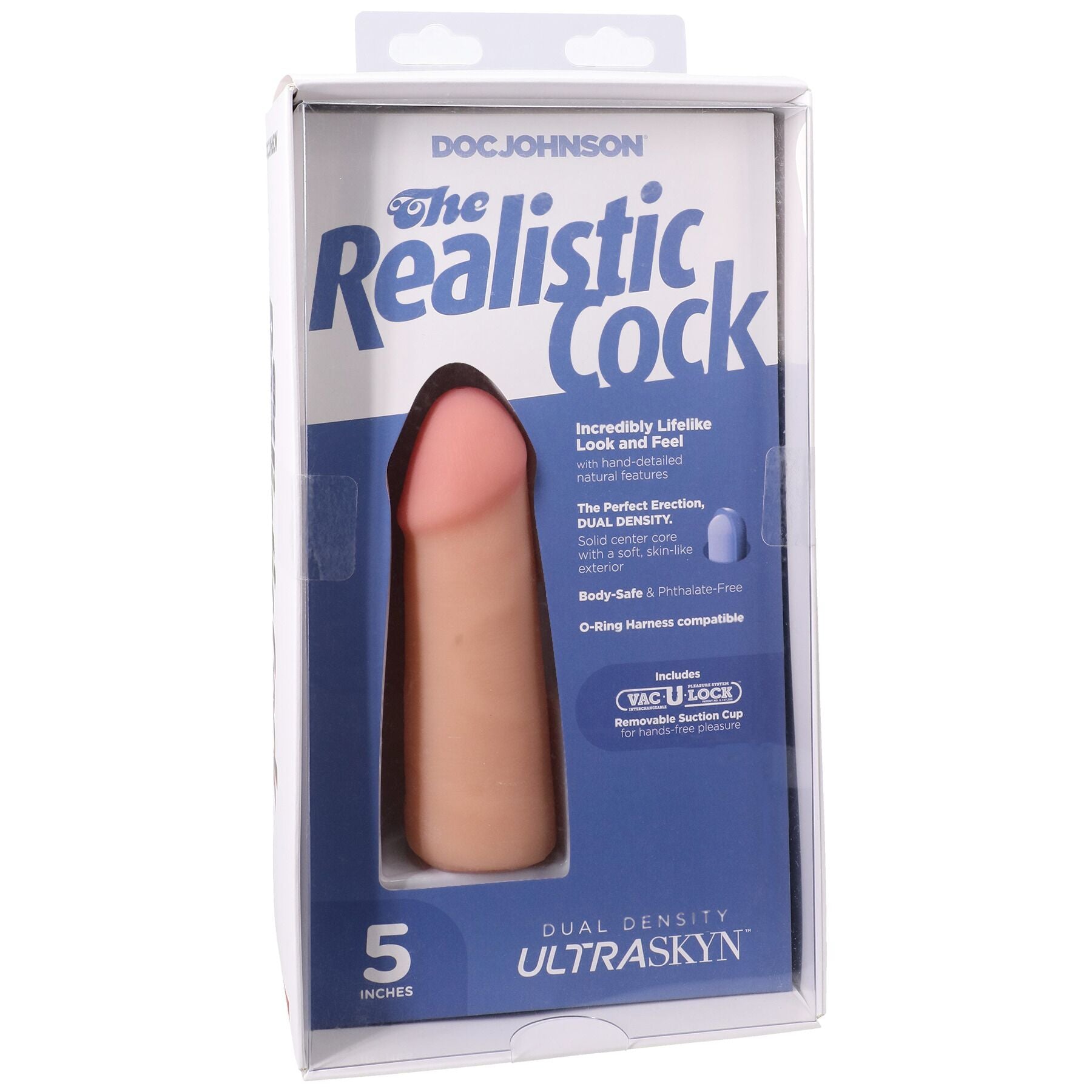 Фалоімітатор Doc Johnson The Realistic Cock ULTRASKYN - превʼю 30