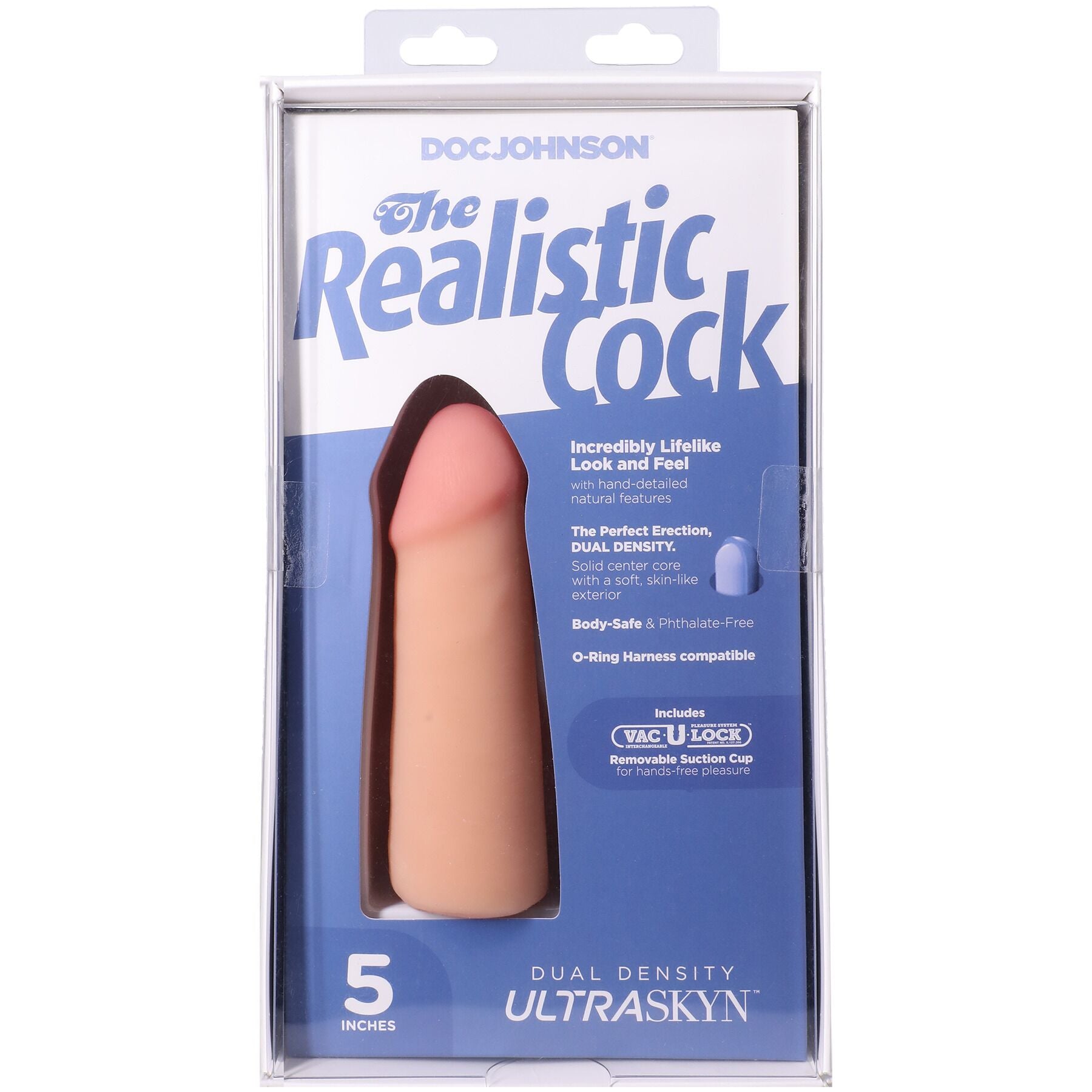Фалоімітатор Doc Johnson The Realistic Cock ULTRASKYN - превʼю 32