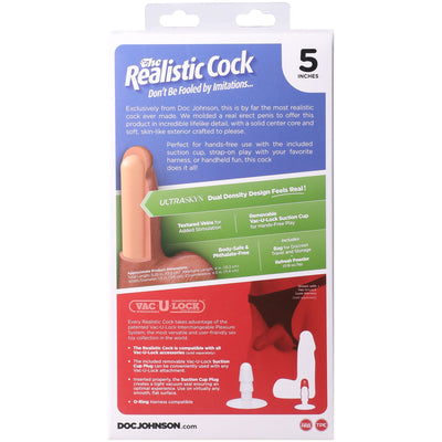 Фаллоимитатор Doc Johnson The Realistic Cock with Balls ULTRASKYN - фото 77