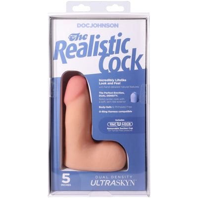 Фаллоимитатор Doc Johnson The Realistic Cock with Balls ULTRASKYN - фото 76