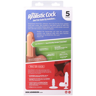 Фаллоимитатор Doc Johnson The Realistic Cock with Balls ULTRASKYN - фото 99