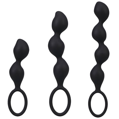 Набор анальных игрушек Doc Johnson Mood Naughty Contour Beads Trainer Set - фото 1