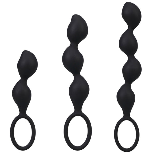 Набір анальних іграшок Doc Johnson Mood Naughty Contour Beads Trainer Set