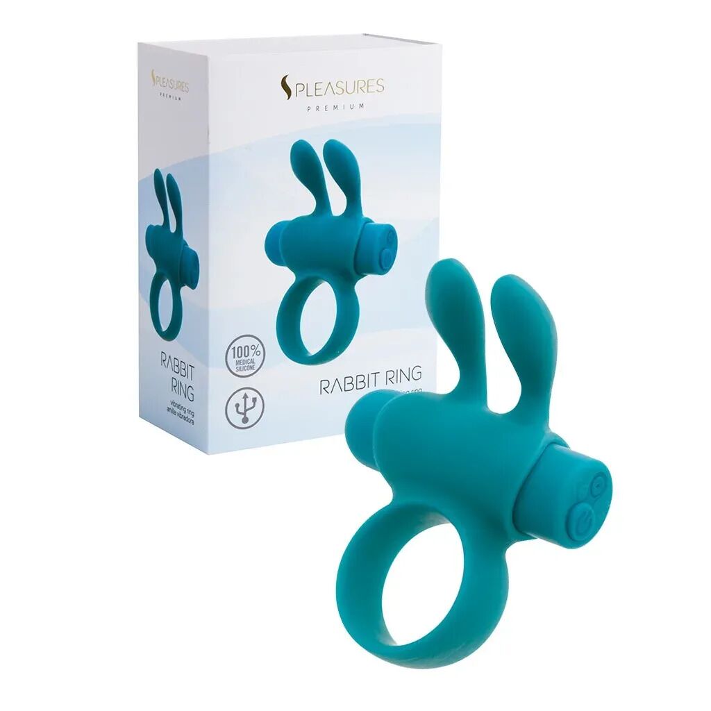 Ерекційне віброкільце S Pleasures Premium Rabbit Ring - превʼю 10