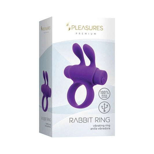 Ерекційне віброкільце S Pleasures Premium Rabbit Ring_