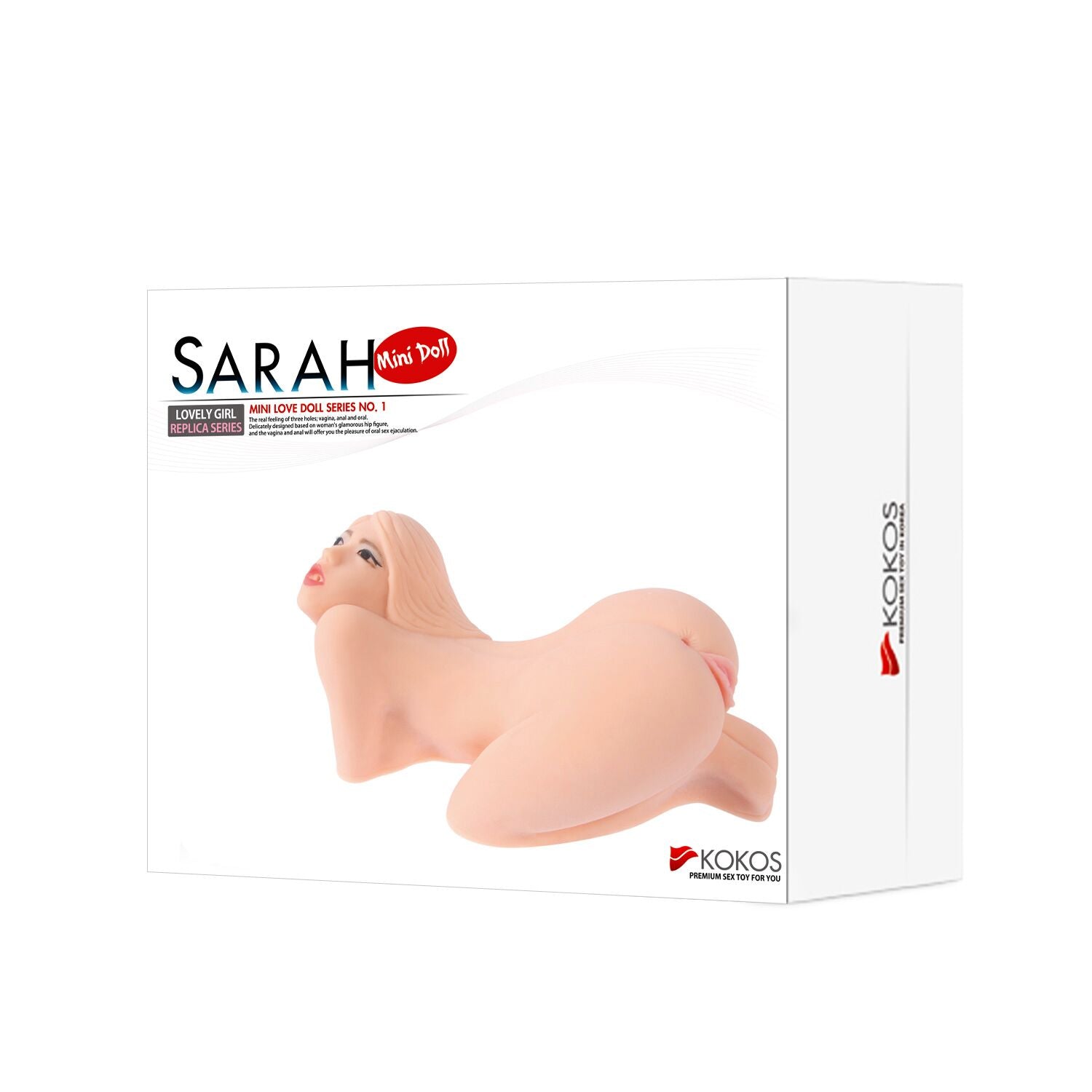 Мастурбатор мини-кукла Kokos Sarah 2WayPlus с вибрацией и массажем - превью 7