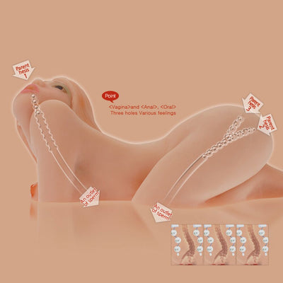 Мастурбатор мини-кукла Kokos Sarah 2WayPlus с вибрацией и массажем - фото 9