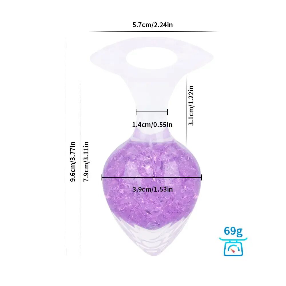 Анальна пробка Liebe Seele Heart-shaped Crystal Anal Plug - фото 28