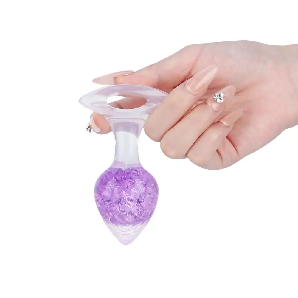 Анальна пробка Liebe Seele Heart-shaped Crystal Anal Plug - фото 29