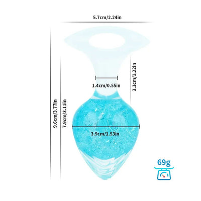 Анальна пробка Liebe Seele Heart-shaped Crystal Anal Plug - фото 23